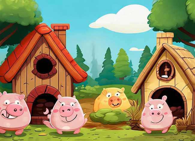 小猪盖房子的儿童故事视频(三只小猪的故事 儿童睡前故事 经典童话故事) 小猪盖房子的儿童故事视频(三只小猪的故事 儿童睡前故事 经典童话故事)