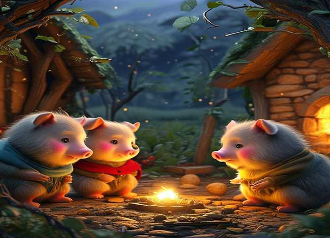 有没有小猪的故事、三只小猪睡前故事