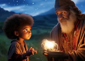 魔法师的故事儿童 - 安徒生童话故事-非洲魔法师