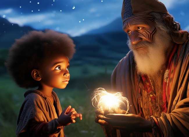 魔法师的故事儿童 - 安徒生童话故事-非洲魔法师