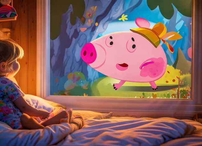 儿童睡前故事小猪佩奇；小猪佩奇动画故事《影子》好听的儿童睡前童话故事