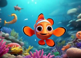 儿童故事小丑鱼的故事；《海底总动员》观后感