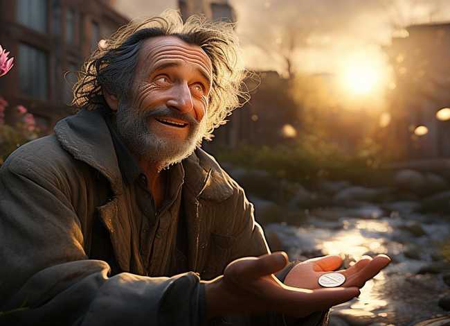 流浪汉拾金不昧的故事；人在流浪,心在天堂!