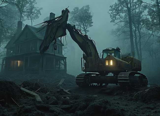 推土机故事在线试听；坟头屋传说故事