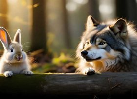 狼和兔子的故事在线听、大灰狼和小白兔的故事