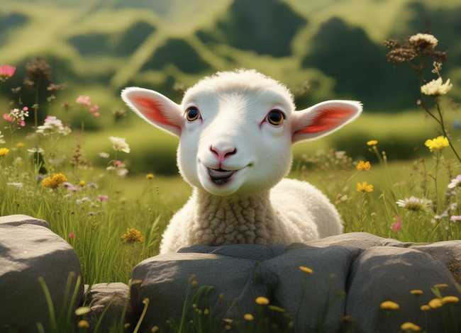 故事3-6岁儿童聪明的小羊（伊索寓言 《聪明的小羊》 内容）