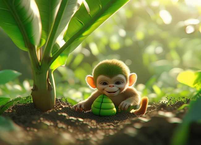 关于香蕉儿童故事简短打印；【小猴种香蕉的故事】_小猴子种香蕉的故事_种香