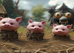 三只小猪的故事 视频、三只小猪与狼的故事