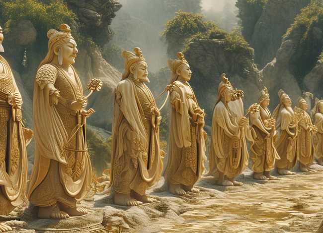 盘古开天辟地之后的神仙的顺序、盘古、伏羲、女娲、黄帝、炎帝、蚩尤、后羿,这些人物什么关系