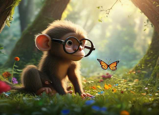 保护眼睛的小故事，小猴近视了作文&