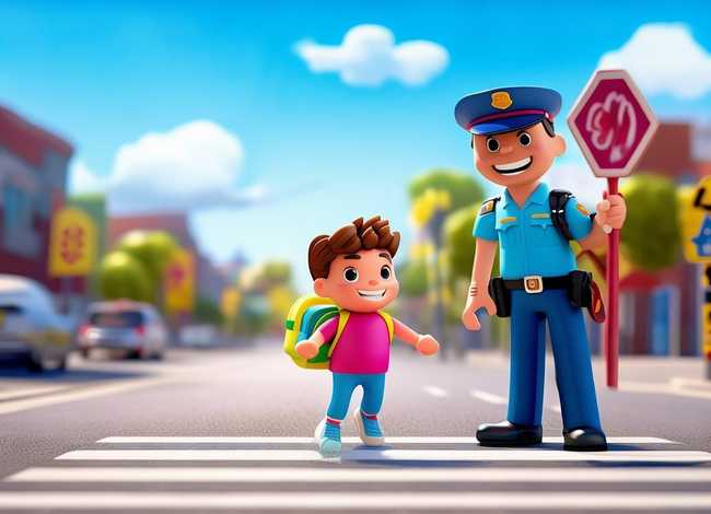 马路上的斑马线故事；幼儿过马路安全小故事