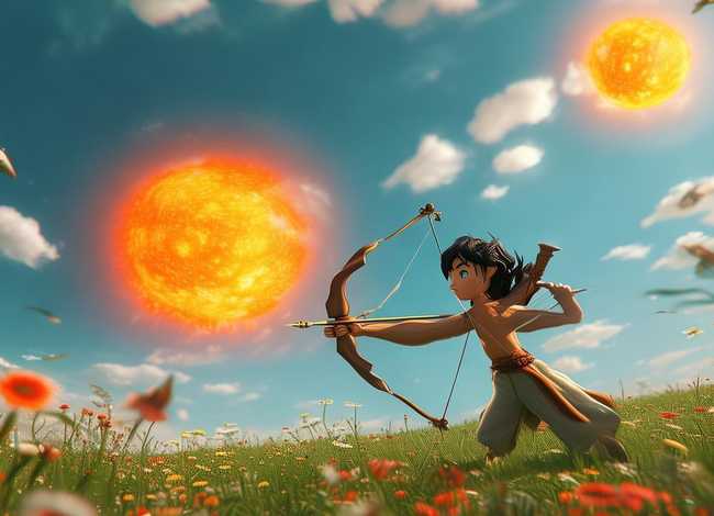 后羿射日故事儿童版（后羿射日的故事）