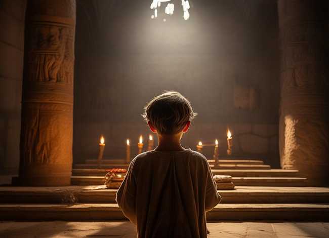 圣殿里的奉献儿童故事 - 关于圣经里的故事 圣殿里的奉献儿童故事 - 关于圣经里的故事