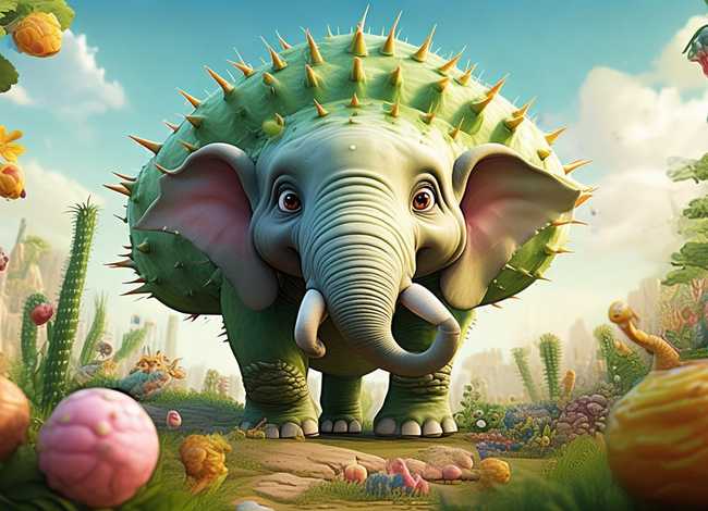儿童故事仙人掌大象 有趣的寓言故事