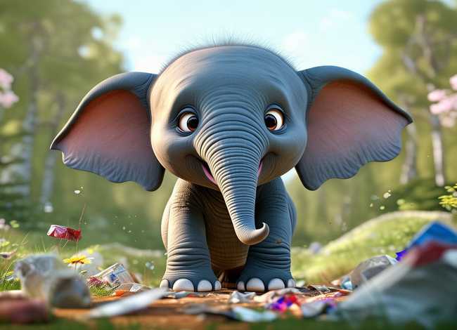 幼儿故事乱扔垃圾；小象乱扔垃圾的故事,小象乱扔垃圾的故事