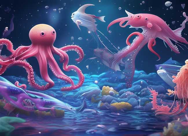 儿童故事乌贼和水母；一天海参梭子鱼乌贼章鱼贝类聚在一起会发生什么有趣的故事