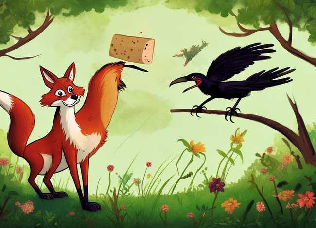 乌鸦和狐狸儿童故事、《狐狸和乌鸦》的故事缩写