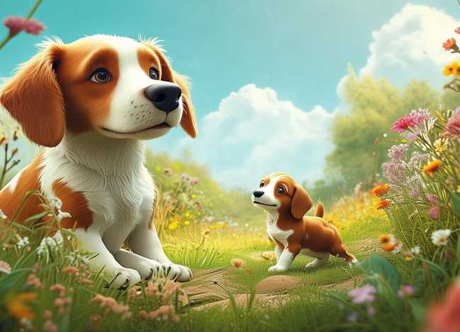 大小狗的故事(《小狗找朋友》 童话故事的原文谁有啊) 大小狗的故事(《小狗找朋友》 童话故事的原文谁有啊)