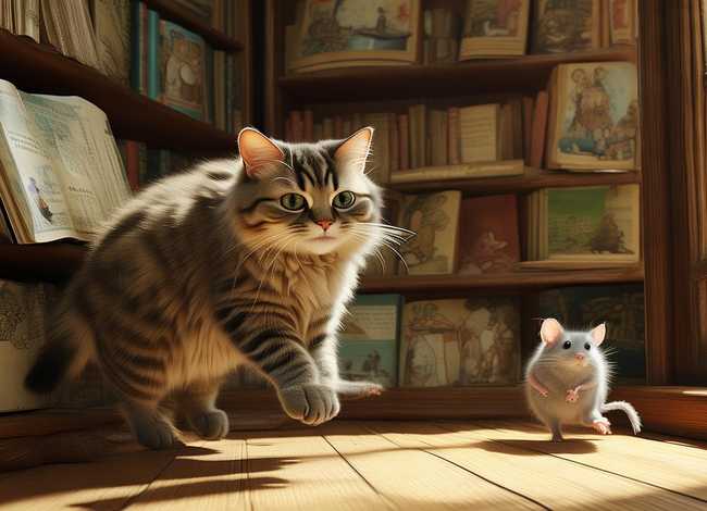 猫抓老鼠故事书 - 猫捉老鼠寓言故事