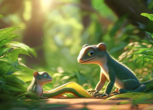 讲故事小壁虎借尾巴 壁虎借尾巴的故事 小壁虎借尾巴故事内容