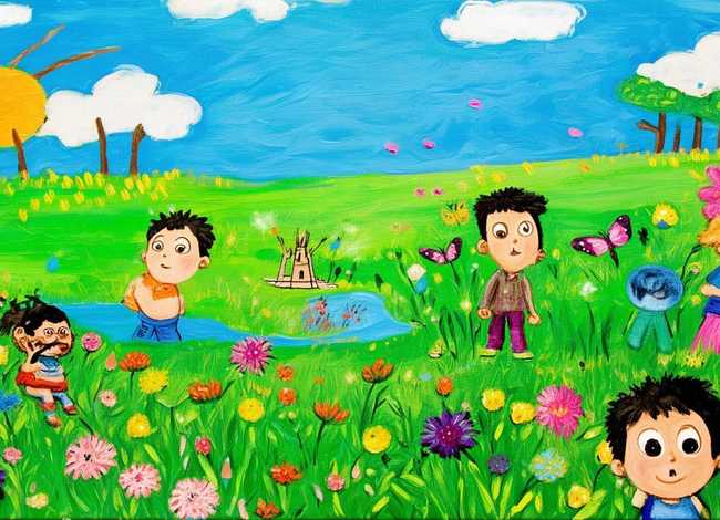 儿童绘画春天主题；春天里还有什么幼儿绘画