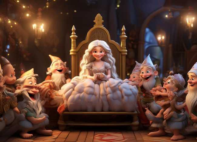 儿童睡前故事七个小矮人的故事、白雪公主和七个小矮人(下) 格林童话故事 儿童睡前故事