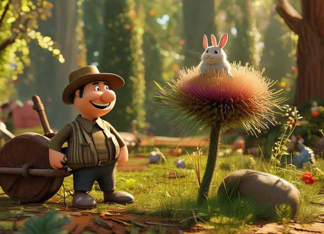 小故事配上插图（儿童寓言故事插画-我最喜欢的寓言故事是守株待兔怎么画插图）