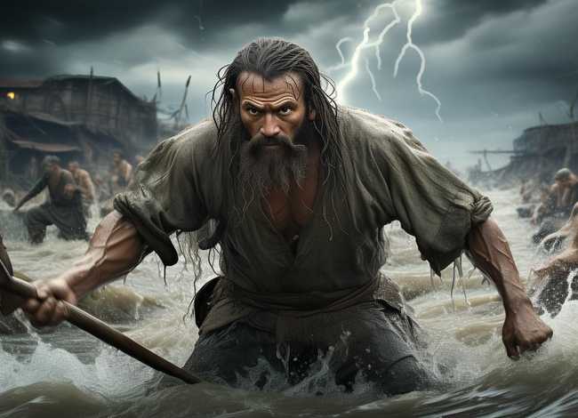 大禹治水故事表演，大禹治水的故事100字左右