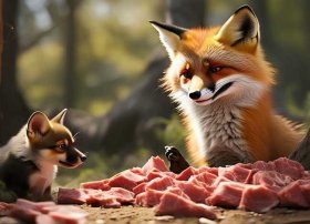 狐狸给小狗分肉的故事 经典伊索寓言故事精选