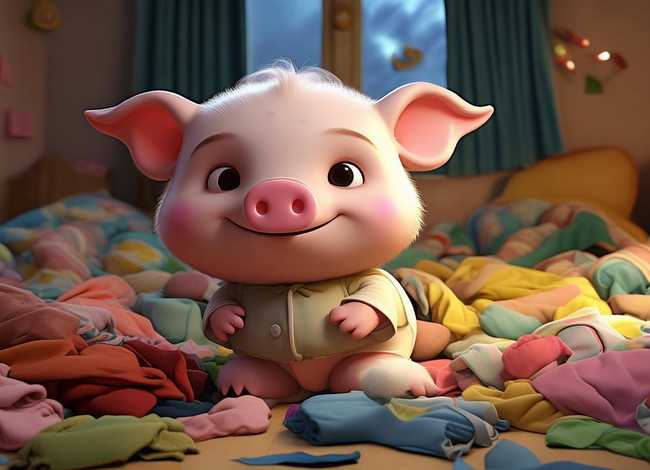 儿童睡前故事小猪找衣服 幼儿睡前故事文字版3-6岁