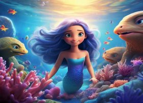 海底世界绘本故事，温暖孩子心灵的经典童话绘本-海的女儿内容简介