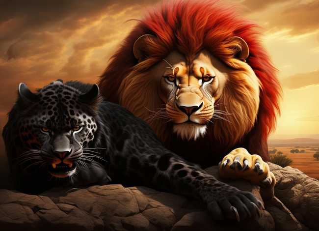 豹子故事在线听；狮子吃肉的故事