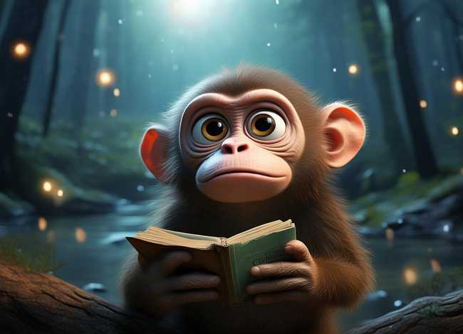 关于保护眼睛的小学故事简短（睡前小故事 小猴成了近视眼）