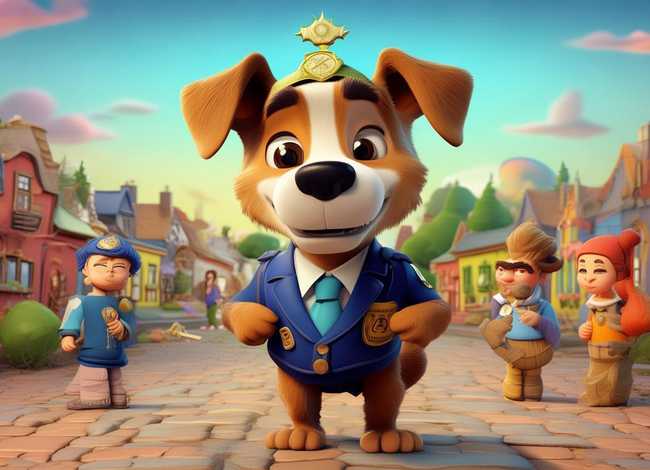 警察儿童故事、写童话故事5年级的作文600字 狗警官破案