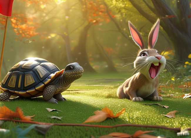 故事吧完整版 “龟兔赛跑”故事新编