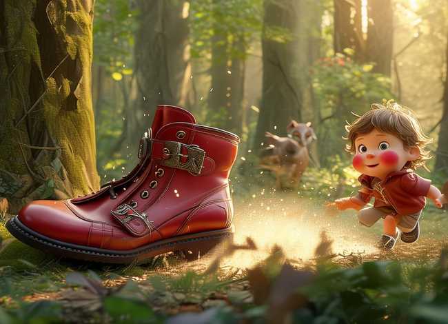 儿童故事经典叙事故事；大皮鞋的故事 儿童故事