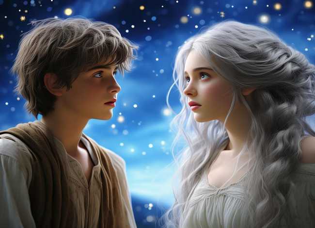 儿童睡前故事牛郎织女的故事、怎样把牛郎织女初次相遇时的情节写具体