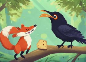 乌鸦和狐狸的故事完整版、《狐狸和乌鸦》的故事缩写