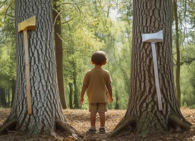 金斧子银斧子和铁斧子的故事 - 金斧头银斧头的故事