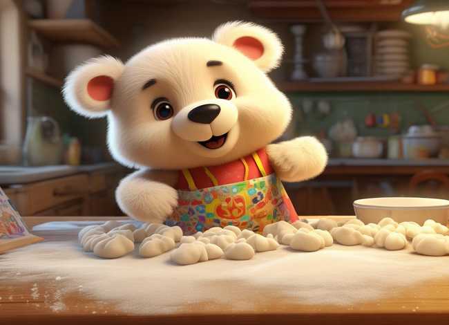 儿童故事机小熊 - 儿童故事-小熊包饺子