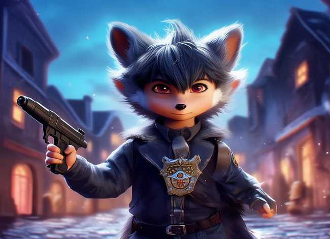 警察抓坏人的儿童故事 - 小狼沃夫很勇敢吗