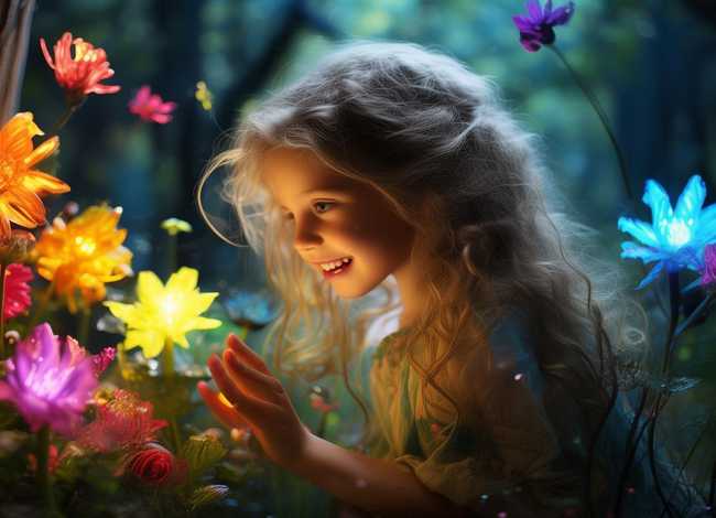 童话故事绘画、推荐一本书七色花画画作品