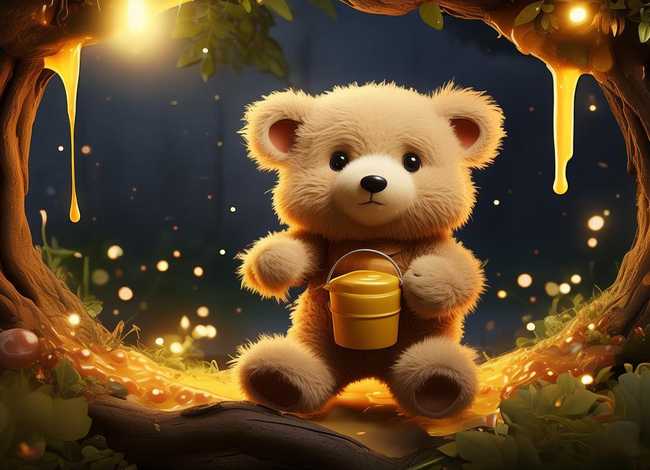 听小熊的故事睡前故事 - 小熊采蜂蜜睡前故事