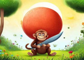 儿童故事猴吃西瓜，绘本故事推荐《猴吃西瓜》儿童故事绘本分享