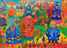 彩蛋儿童画（民族画怎么画）