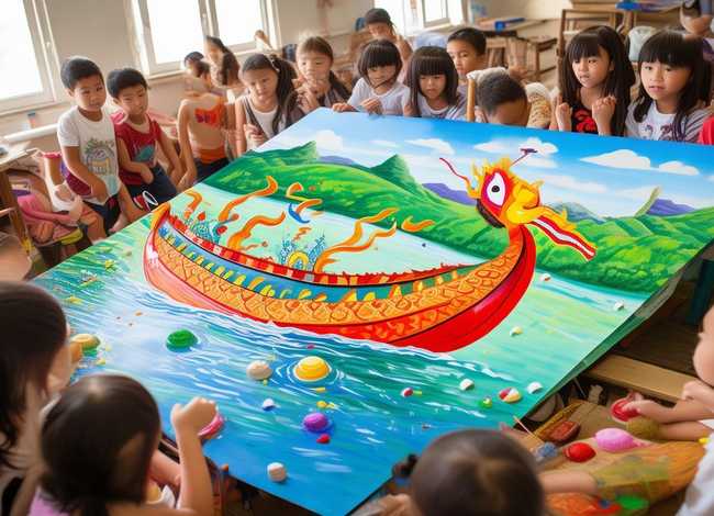 端午节的故事怎么画、如何教7到9岁儿童画端午节