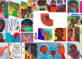 抗疫英雄儿童作品大全、2020儿童抗击疫情简笔画大全_抗击疫情儿童绘画作品