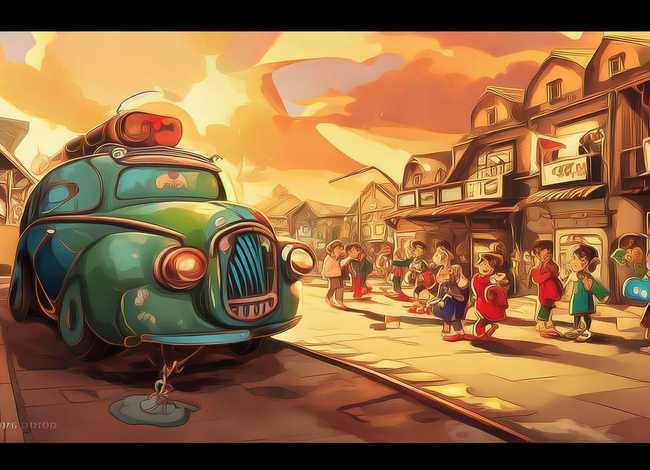 出租车绘本 - 绘本精读《Down by the station》