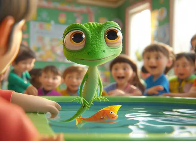 幼儿故事小壁虎借尾巴视频 幼儿园大班《小壁虎借尾巴》语言教案