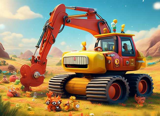 挖土机儿童故事视频大全集 了不起的狐狸爸爸